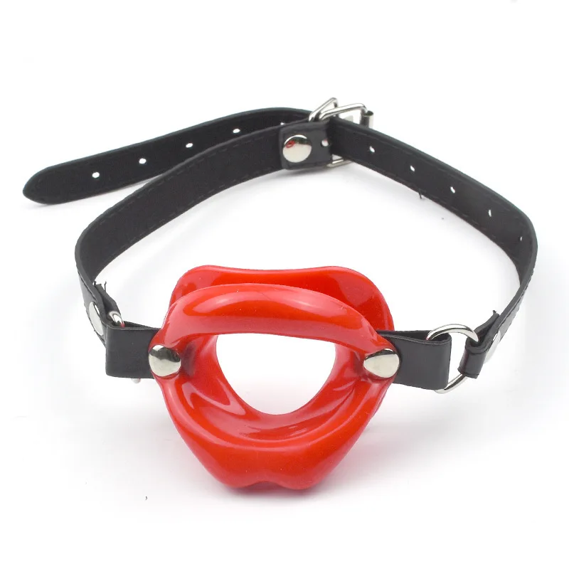 Wholesale Sex Toys Leather Open Mouth Gags Oral Bdsm Lips Mouth Plugs For Female Harness Buy