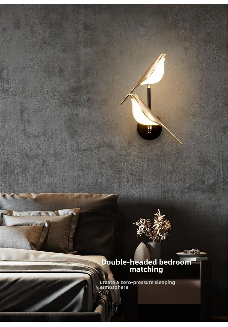product cuckoo bird shape wall lamps light luxury home decor led wall sconce postmodern design indoor decorative wall lights lighting-6