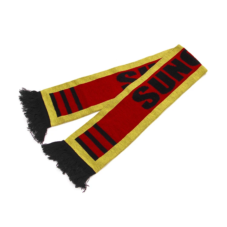 High Quality Wholesale Satin Football Fan Scarf Football Fans Scarf