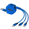 Portable Universal Standard logo custom retractable usb cable with good after sale service