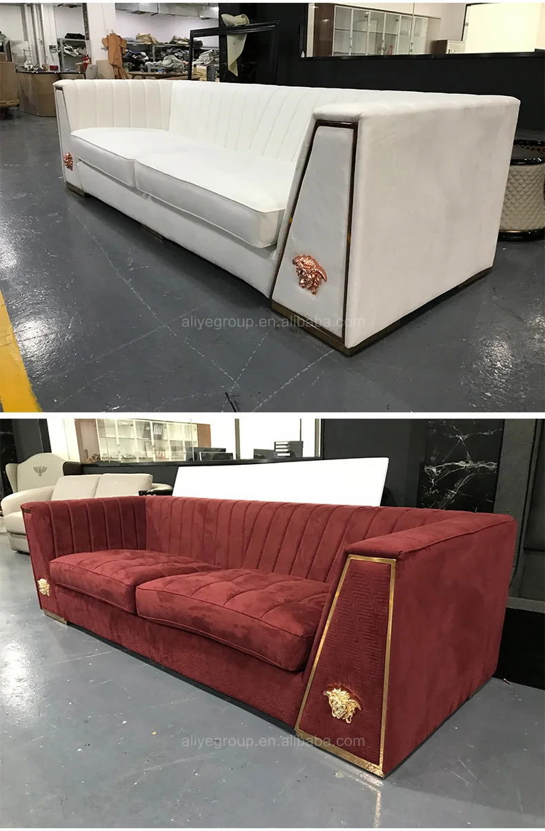 Luxury Homey High End Design Italy Brand Sitting Room Sofa Furniture