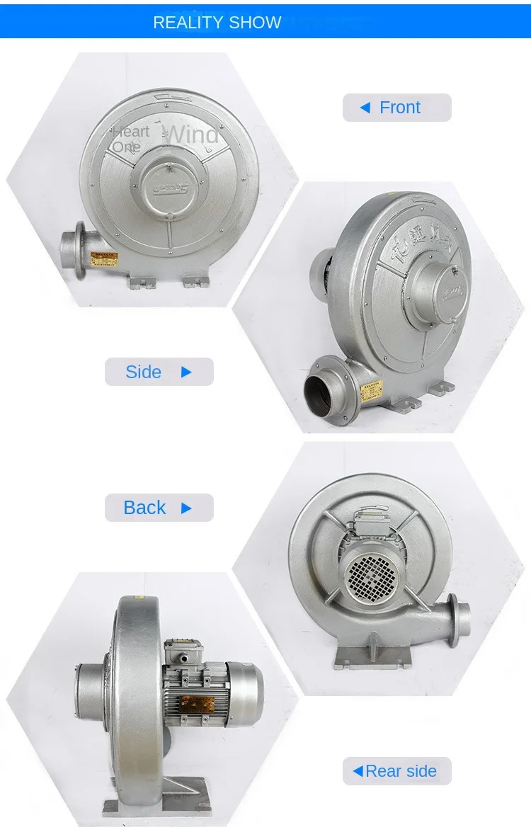 Centrifugal Blower, 0.75KW, Cast, Aluminum - detail 10