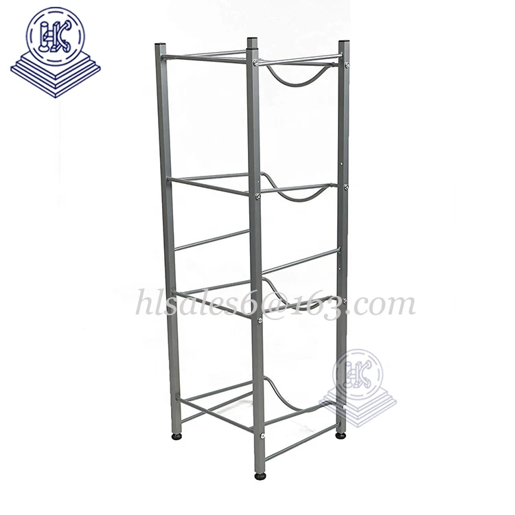 3 Tier Metal Floor Storage Stand 5 Gallon Water Bottle Rack Drinking