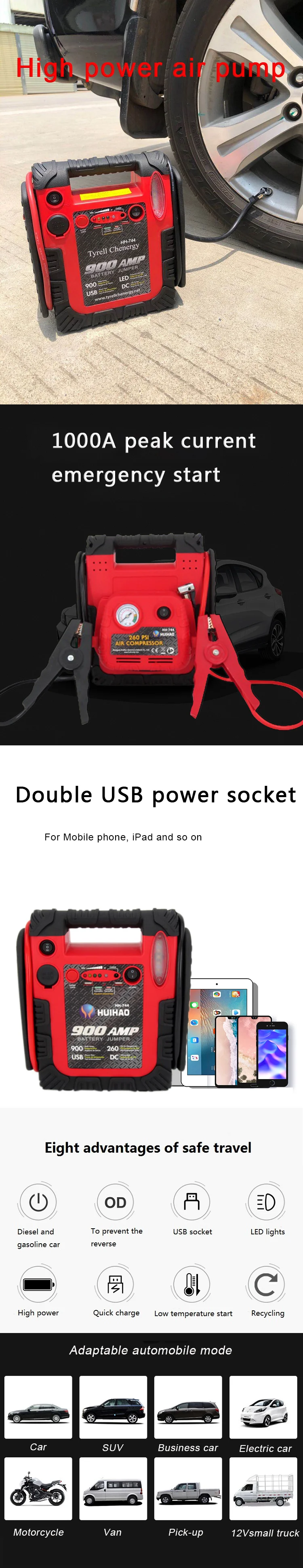 Professional mini car jump starter with low price