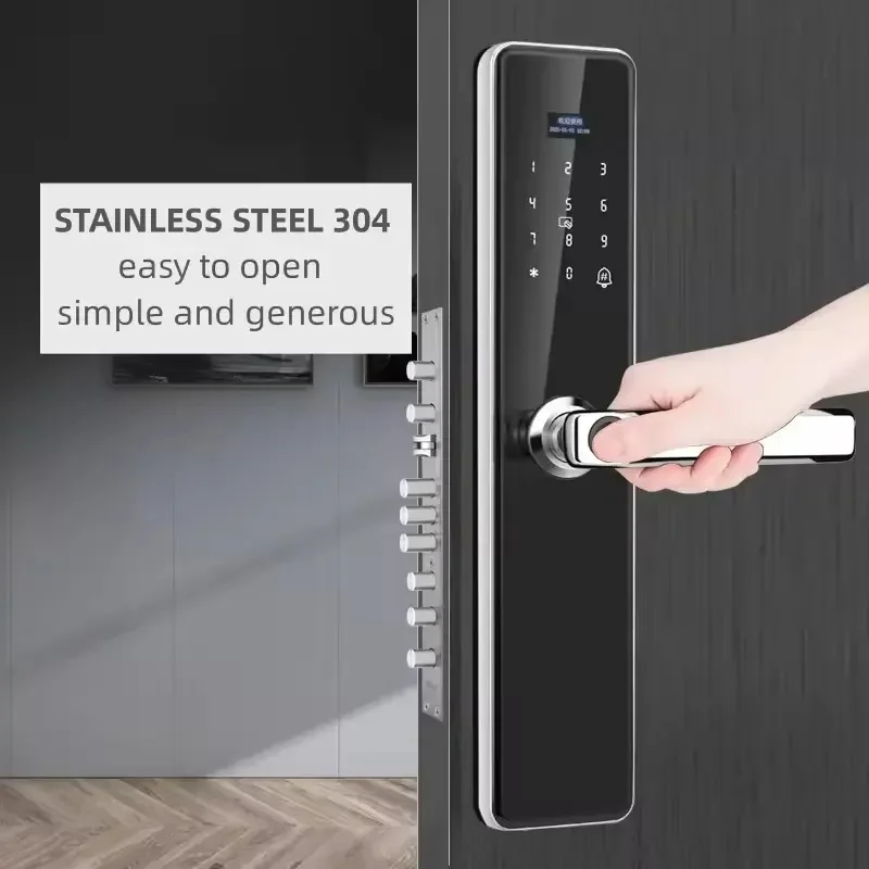 Exterior Waterproof Double Sides Fingerprint Smart Door Lock Electronic ...
