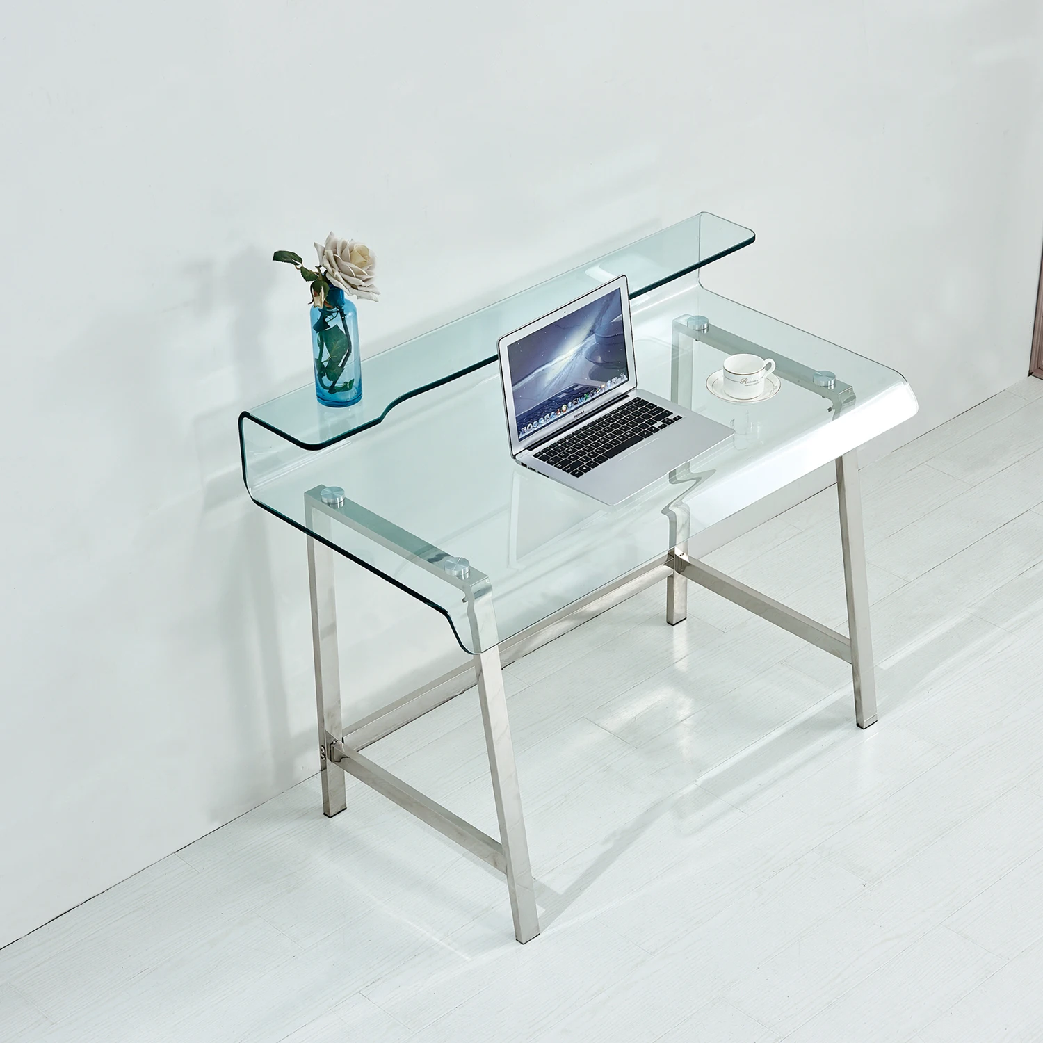 Стеклянный стол для ноутбука