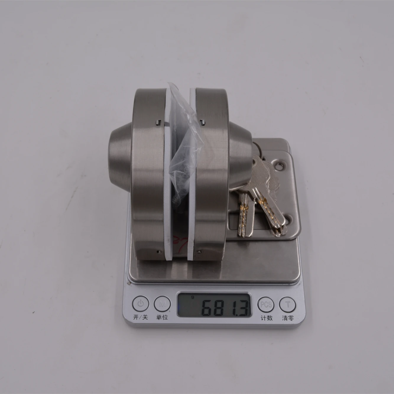 Clamp Key Lock Frameless Stainless Steel Center Door Locks Swing Sliding Glass Door ...