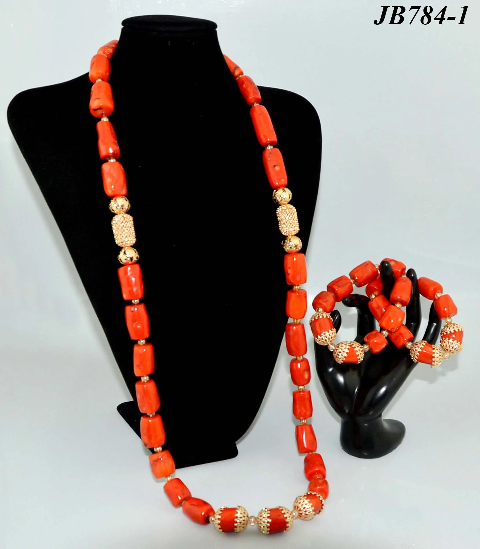 Mikemaycall Elegant Africa Beads Jewelry Sets/nigeria Coral Beads