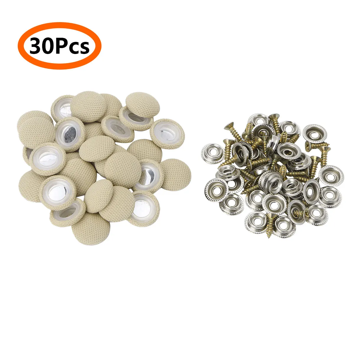 60 pcs Automotive Car Roof Headliner Repair Button Universal Auto Roof Snap Rivets Retainer Design for Car Roof Flannelette Fixed with Installation Tool and Fit All Cars