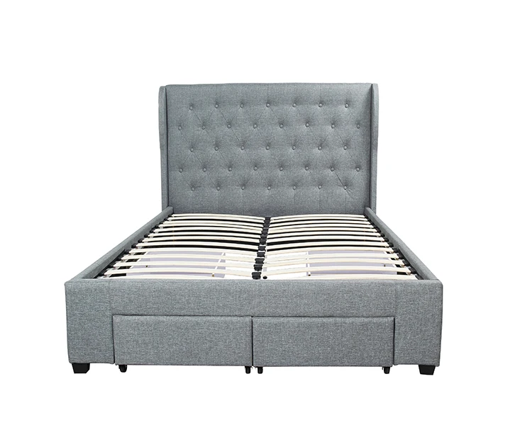 Free Sample Metal Upholstered Sizes Double Bed Frame Buy Canada