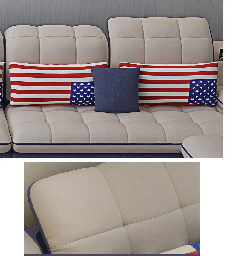 modern European style living room fabric sofa