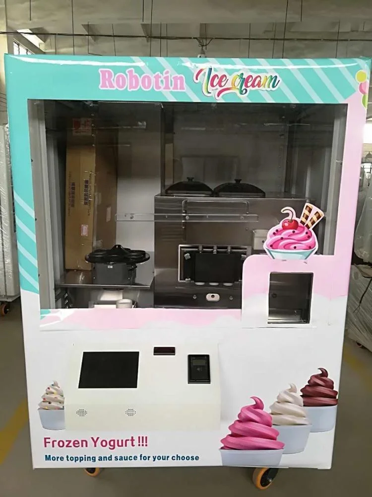 Chinese Factory Price Robot Making Frozen Yogurt Vending Ice Cream