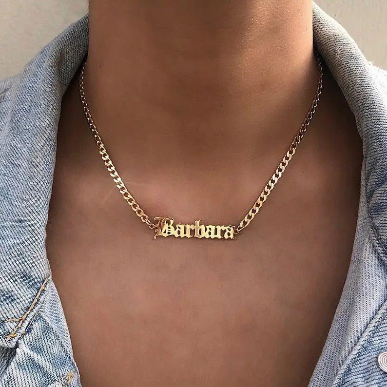 Herringbone Arabic 18k Gold Plated 