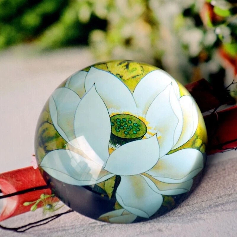 Custom Blank Dome Crystal Paperweight Decoration Round Glass