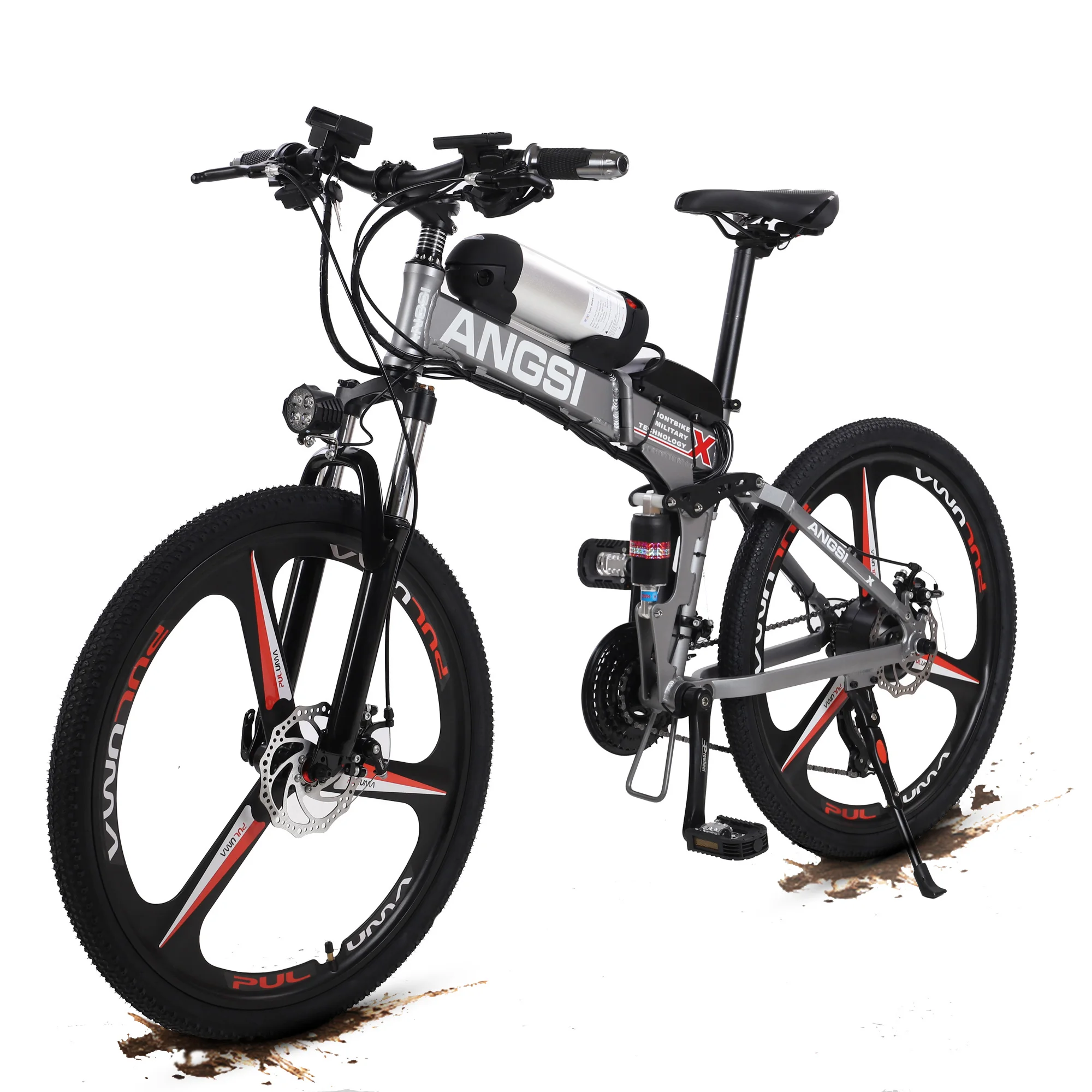 electric bicycle 24 inch Axiniu Bike for Adults, Step Through Ebike for Women, Peak 1000W Motor 22MPH, 48V 20AH Removable Battery Up to 70 Miles, 7 Speed Dual Shock Absorber, City bike is equipped with a relaible 24V/5.2AH Lithium Battery and 250W High Mountain Bike Folding Electric Bike