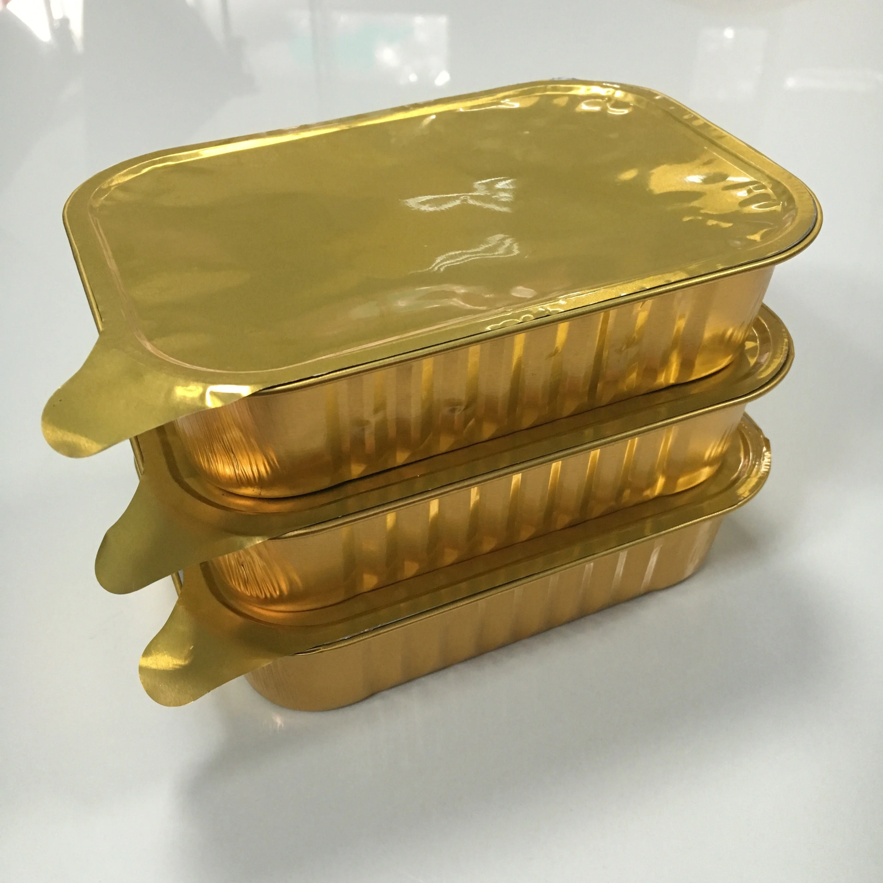 Food Safety Takeaway Container Foil+containers Used In Heat Seal Machine Aluminium Foil