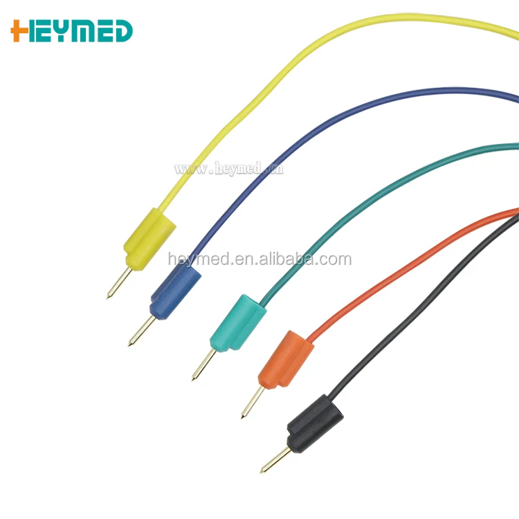 unshielded plug new electrode to old machine stackable 2.0mm needle electrode adapter cable - ANKUX.COM