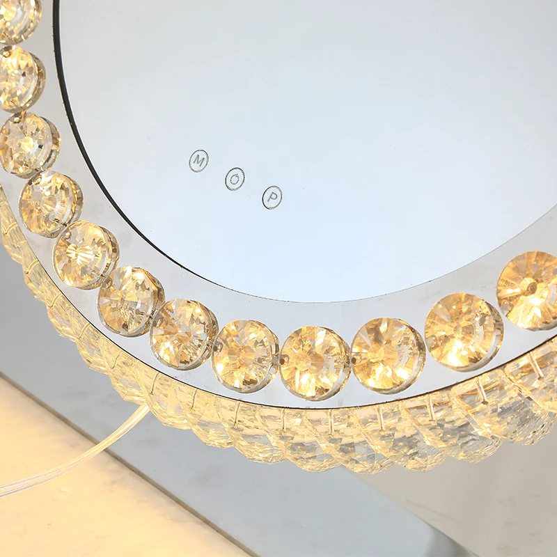 Led light bulbs dimmer switch makeup vanity mirror espejo hollywood for dressing table