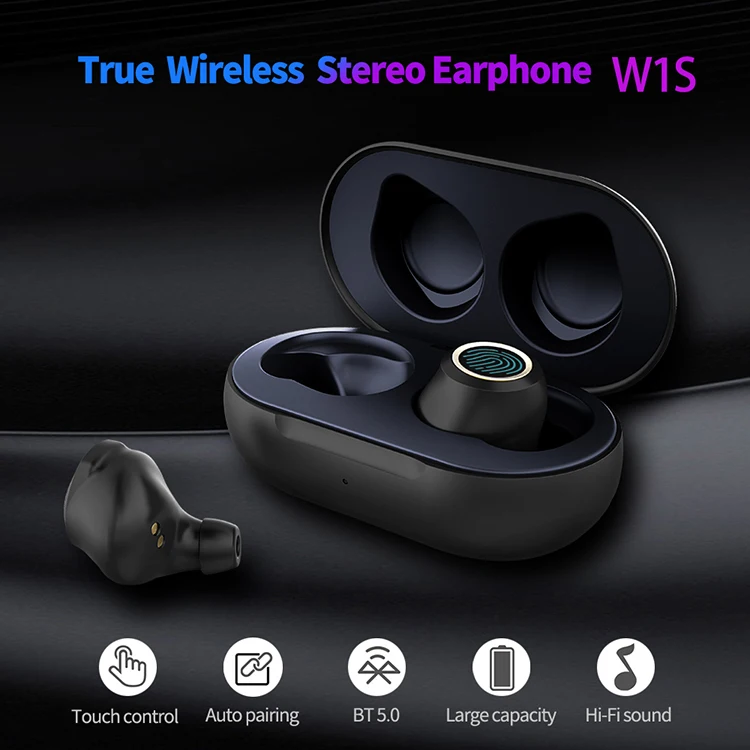 Tws W1S True Stereo Wireless BT Headphones Sports Earphones for Smartphones - ANKUX.COM