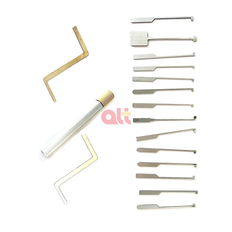 Goso 14pcs Auto Dimple Lock Pick Set Kaba Lock Opener Locksmith Tool 14
