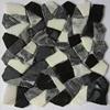 Mixed marble kitchen backsplash / garden floor mosaic tile border sheets