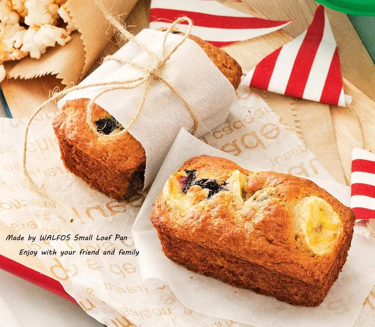 Walfos Silicone Mini Loaf pan, 12 Cavities Mini Bread Pan Brownie Pan, Food  Grade & Non-stick, Ideal For Mini Bread, Brownie, Cornbread, Cheesecake 