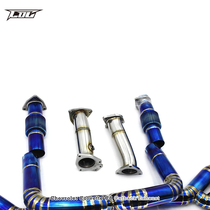 Boska Catback Exhaust Downpipe For Chevrolet Corvette C8 2019-2023 ...