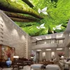 2019 home and kitchen cost of false ceiling 3D infinity ceiling stretch for sale trees sky print decorative plastic ceiling tile