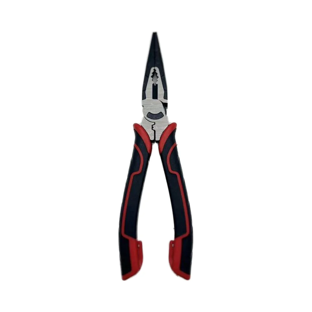 Industrial Grade   Set Multifunctional Carbon Steel Long Nose Clip Soft Grip Diagonal Edges Cutting OEM factory