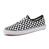 Checkered Sneakers Flat Lazy Rubber Checkboard Canvas Skate Shoe