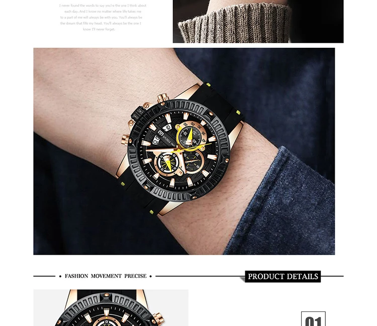 Reloj Deportivo Mini Focus Mf0244g Para Hombre,Correa De MINI reloj deportivo de moda para hombre, correa de goma