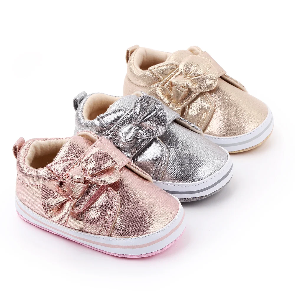 Soft sole baby shoes bow design newborn boy girl  toddler shoes in spring autumn manufacture
