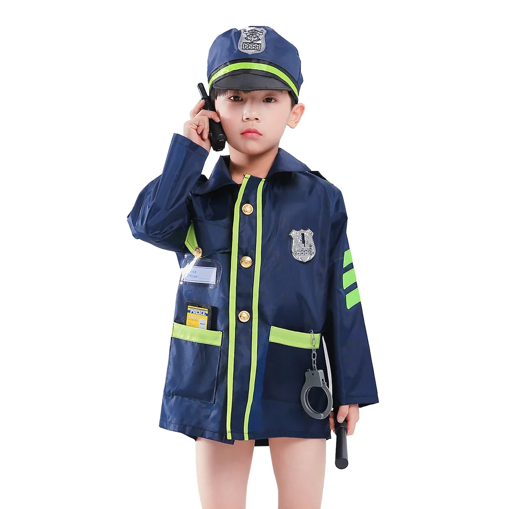 Costumes De Cosplay De Police De La Circulation Pour Enfants