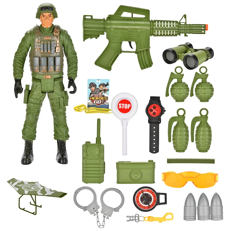 New 100 pcs Military Series Swat Police Gun Weapons Pack Army Minifigure Toys 