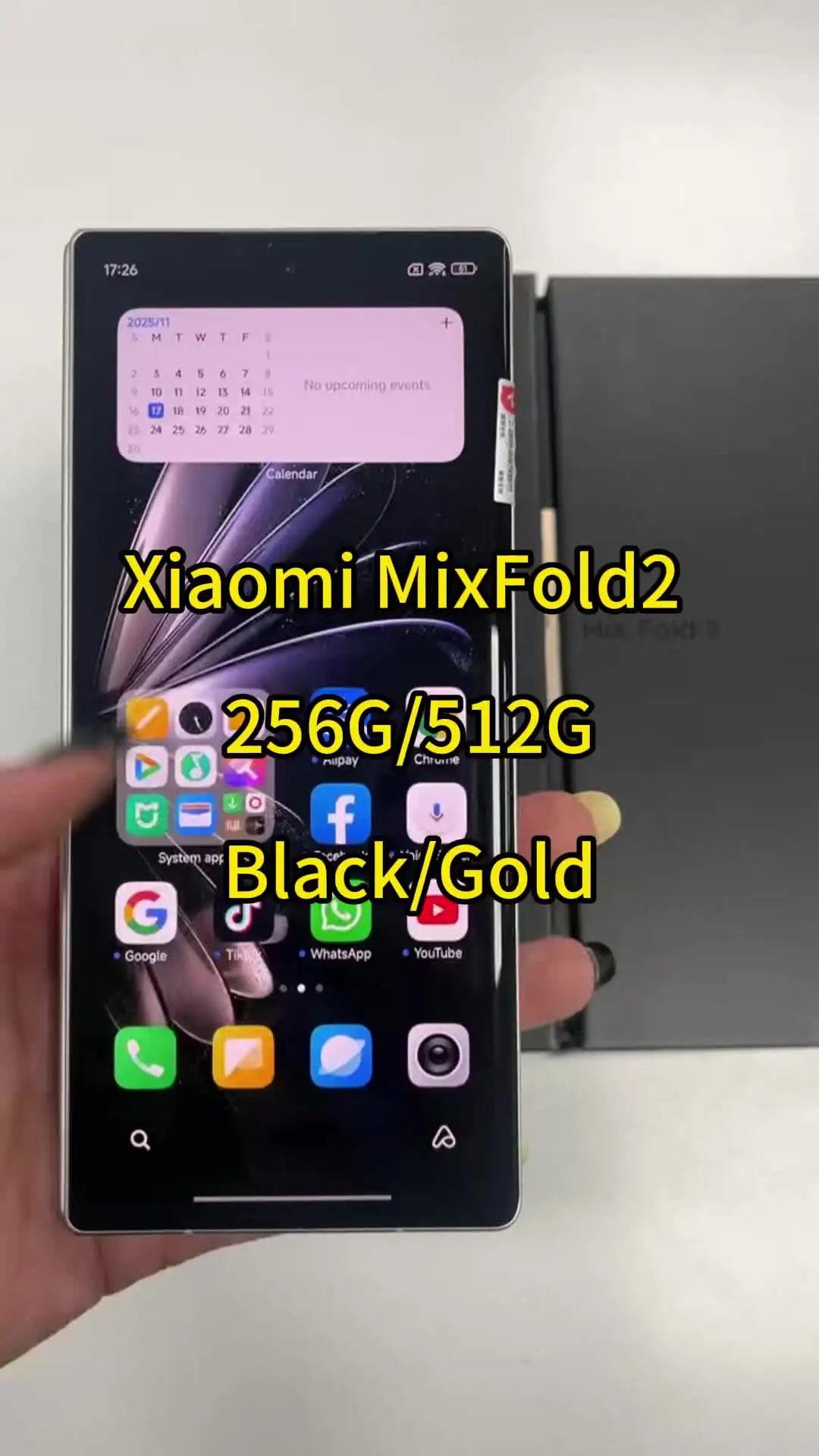 Global Rom Used Xiaomi Mi Mix Fold 2 Smartphone - 8.02
