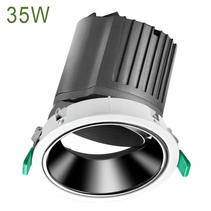 Luminaria LED 35W AC 110V 220V Empotrado Anti Glare Recessed Narrow Beam Celling Down Lighting LED Spot Light LED Spotlight