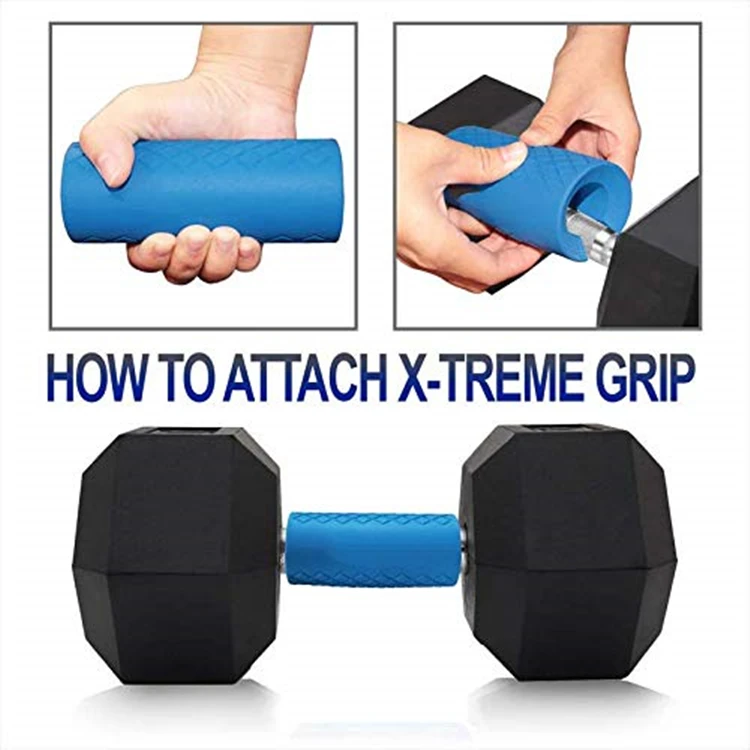 Barbell Dumbbell Grips Silicone Antislip Protect Pad Intensify Forearm