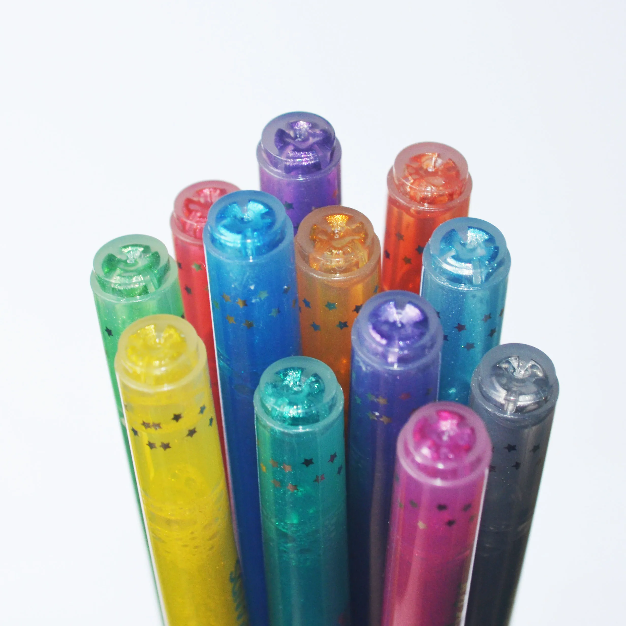 Twohands New 12 Colors Glitter Marker Pen Set Drawing Art Glitter