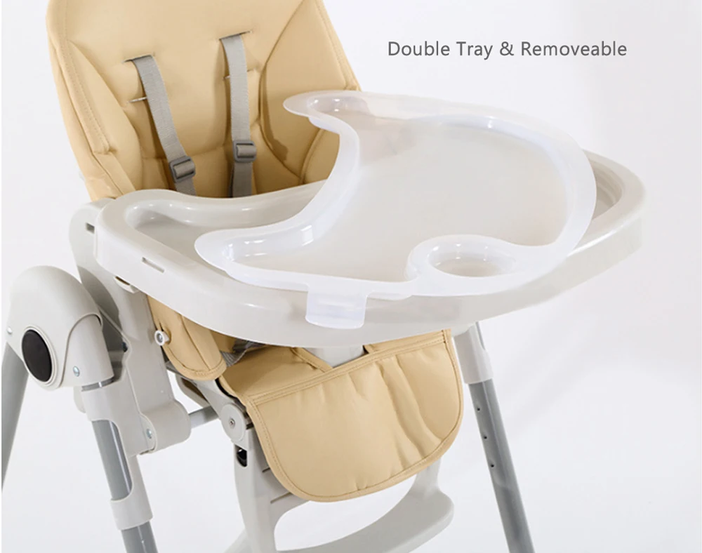 Double Tray And Height Can Be Adjusted China Baby Feeding Seat Chair ...