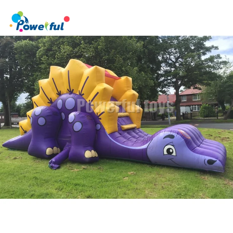 2020 New style inflatable dinosaur cartoon bouncer water slide