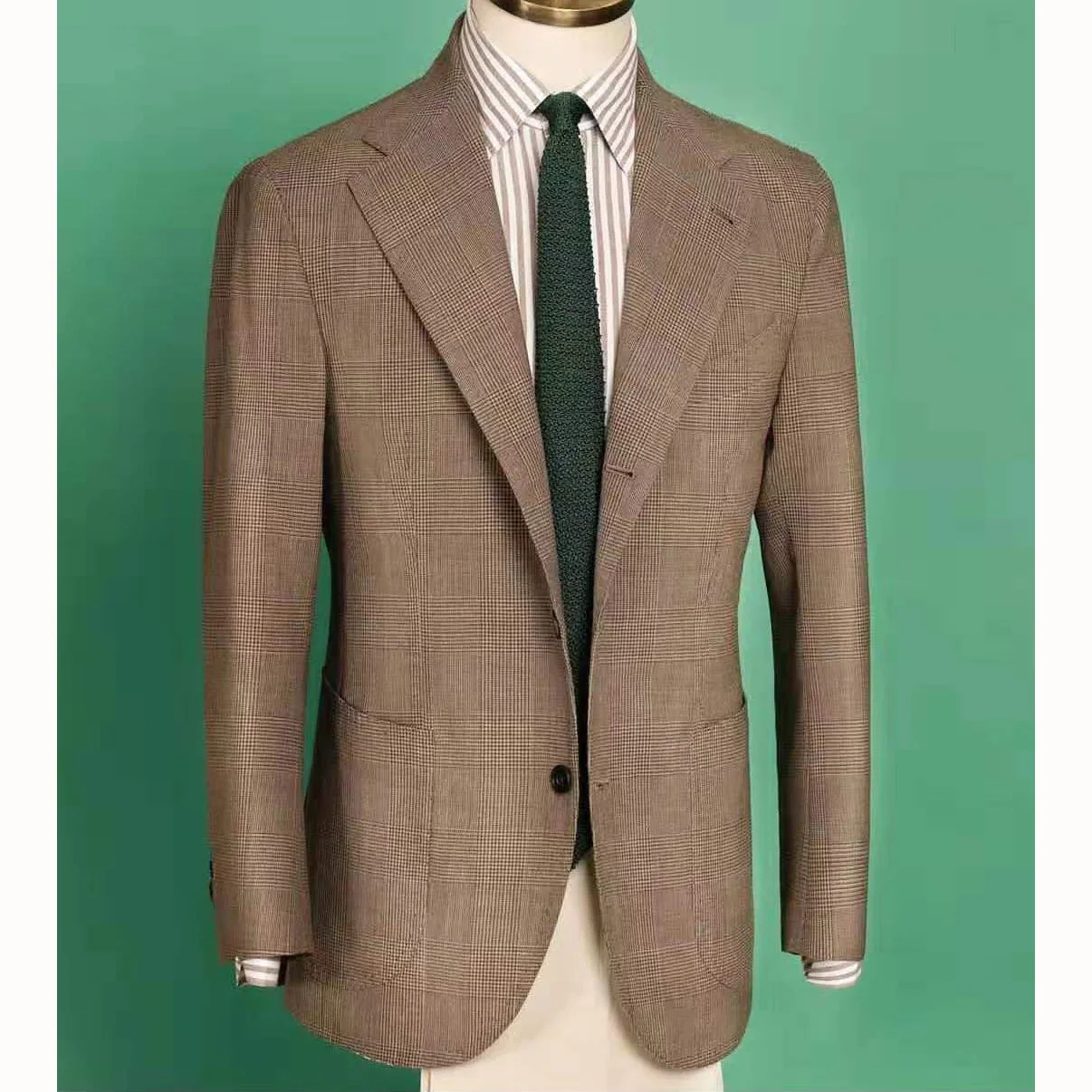 mens slim fit brown blazer