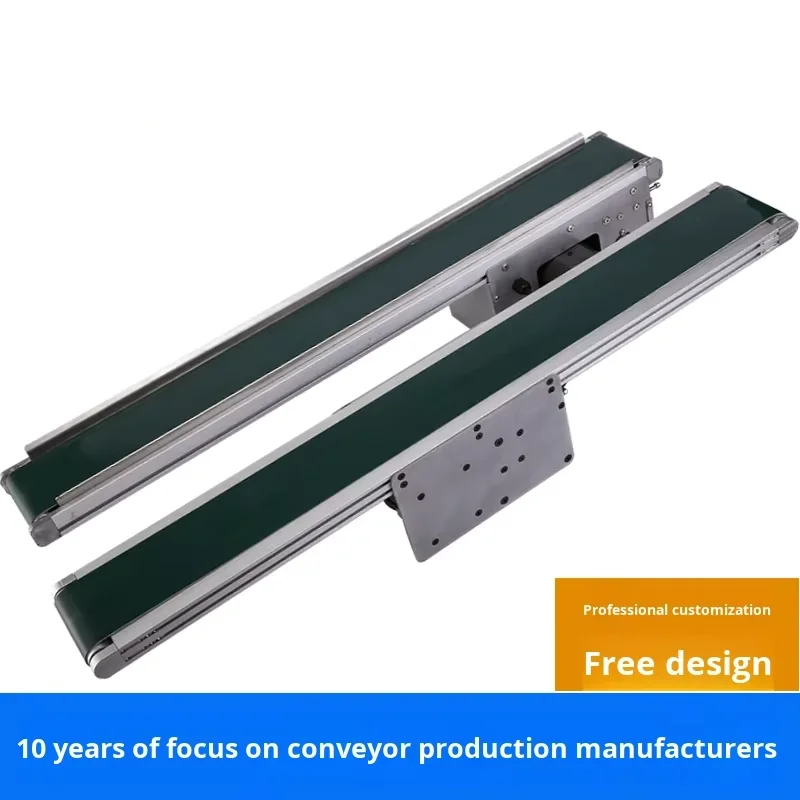 Small Tabletop Packaging Conveyor Machine Assembly Line Automatic Transport Belt Transmission Belt Baffle Cutting Processing factory