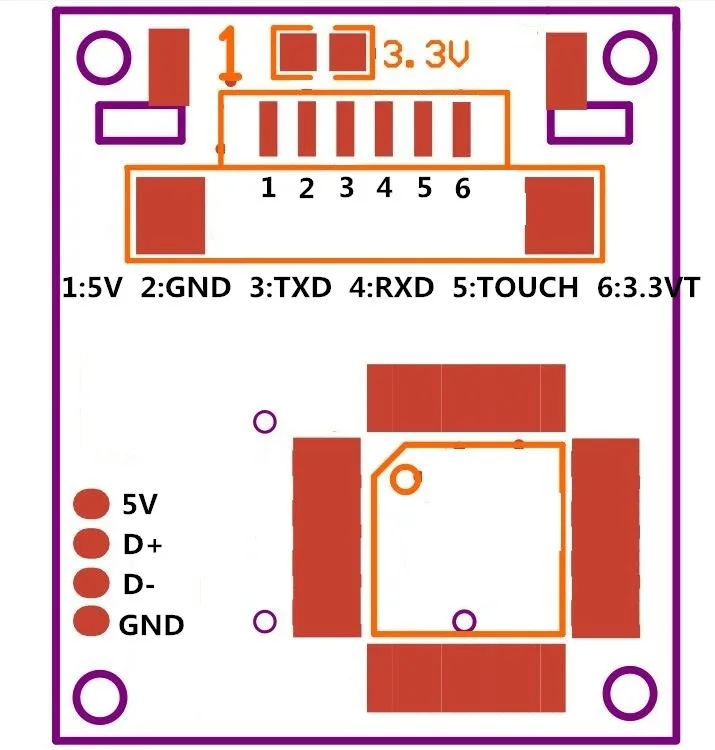 Module Capteur Empreinte Digitale Optique R307 - Scanner Biométrique Pour Sécurité