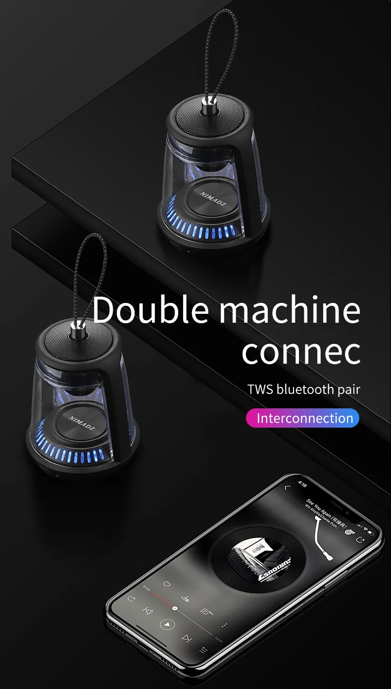 2020 NEW Product Led Light Lamp TWS Wireless Car Party BT Speaker - ANKUX.COM