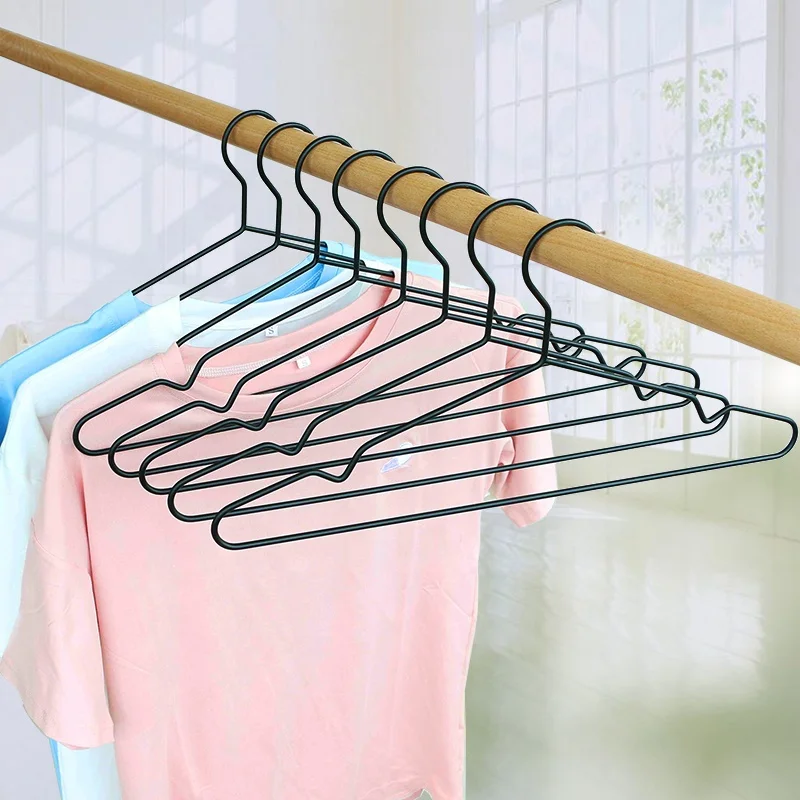 Lm8202 Metal Wire Hangers Anti Slip Coat Hangers Suit Nonslip Pvc