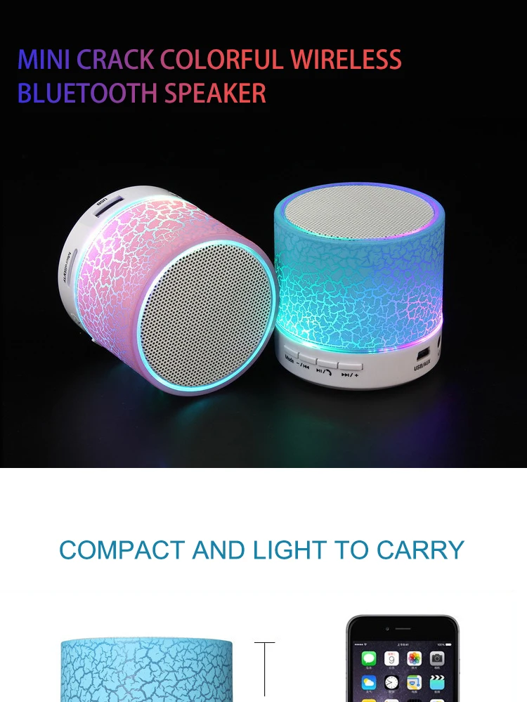 Cheap price colorful crack bluetooth mini wireless speaker for daily use - ANKUX Tech Co., Ltd