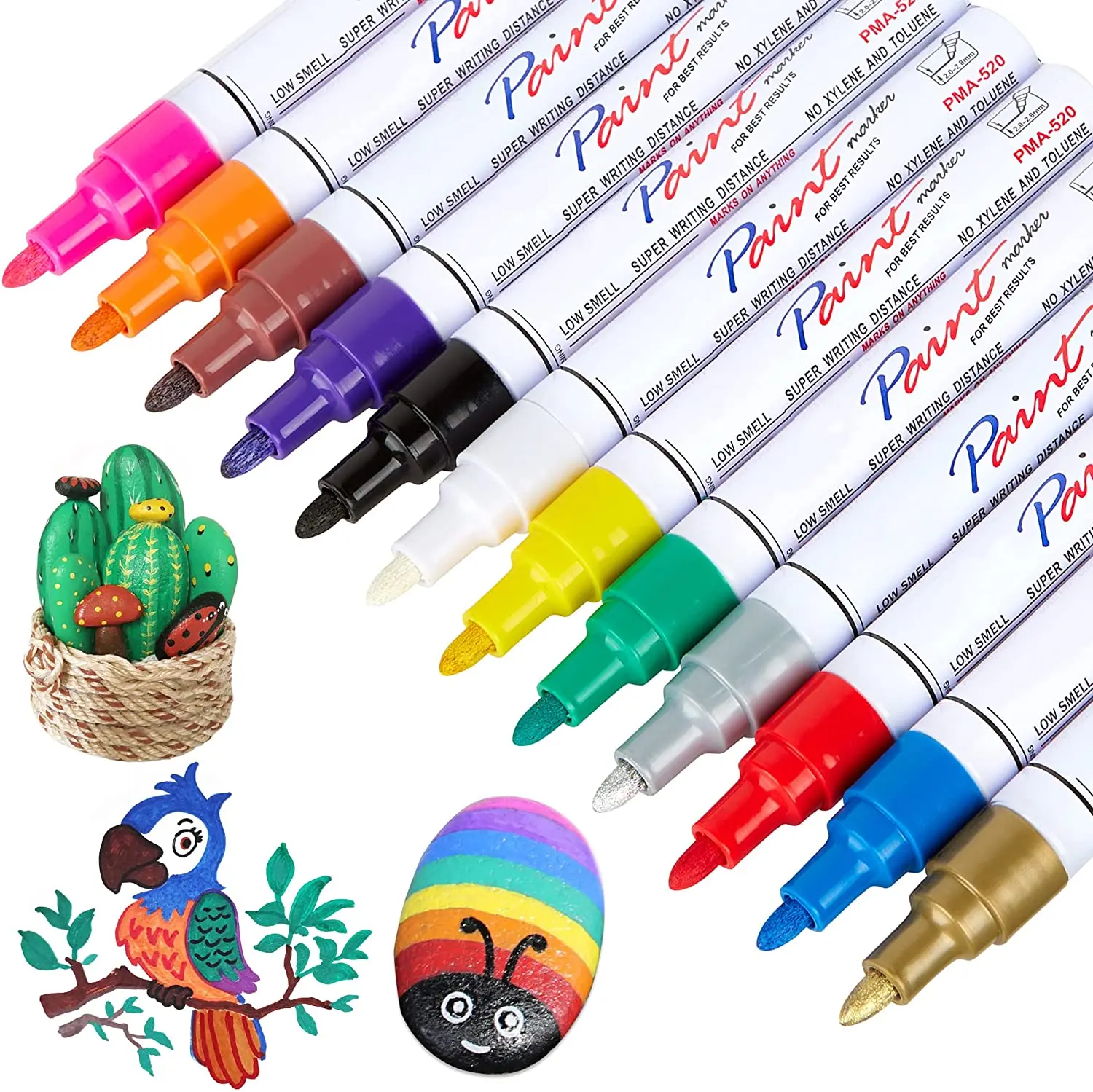 Paint Pens Permanent Paint Marker Never Fade Quick Dry Oilbased