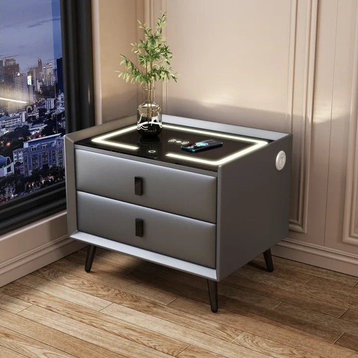 Intelligent Bedside Table Modern Simple Multi-function Bedside Table ...