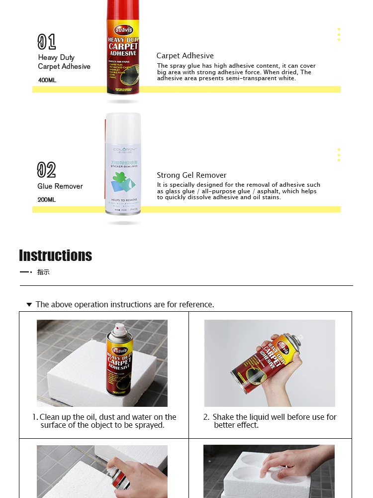 High Quality Multipurpose Fabric Spray Adhesive Glue Carpet Spray