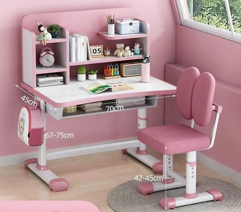School Furniture Student Desk And Chair Manufacturer Supply Height Adjustable Kids Study Table ...